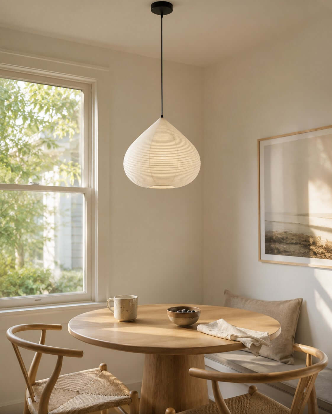 Onion Shape Paper Pendant Light
