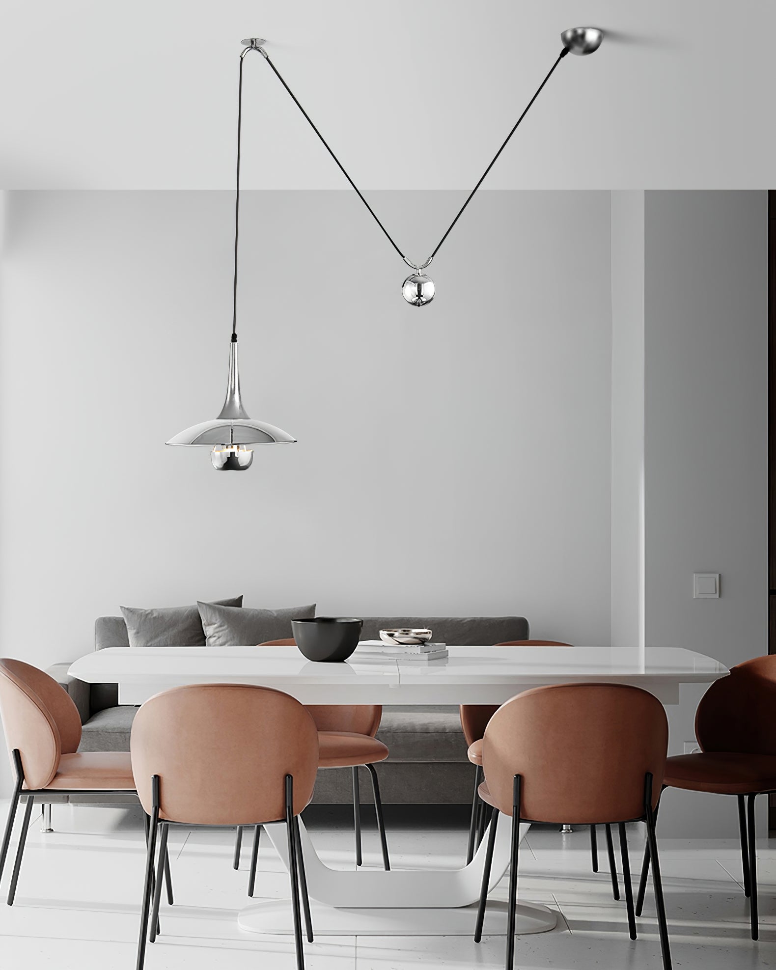 Virainenne Pendant Lamp Adjustable for Living Room