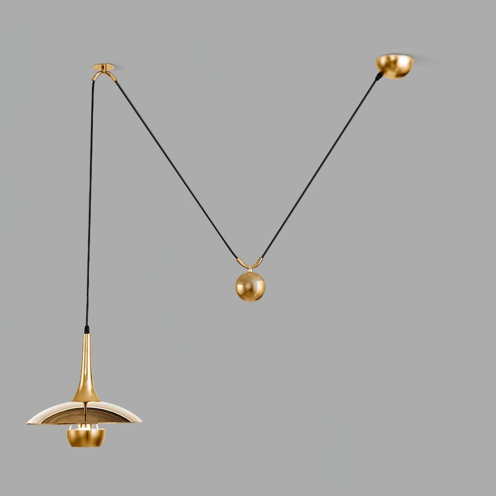 Virainenne Pendant Lamp Adjustable for Living Room
