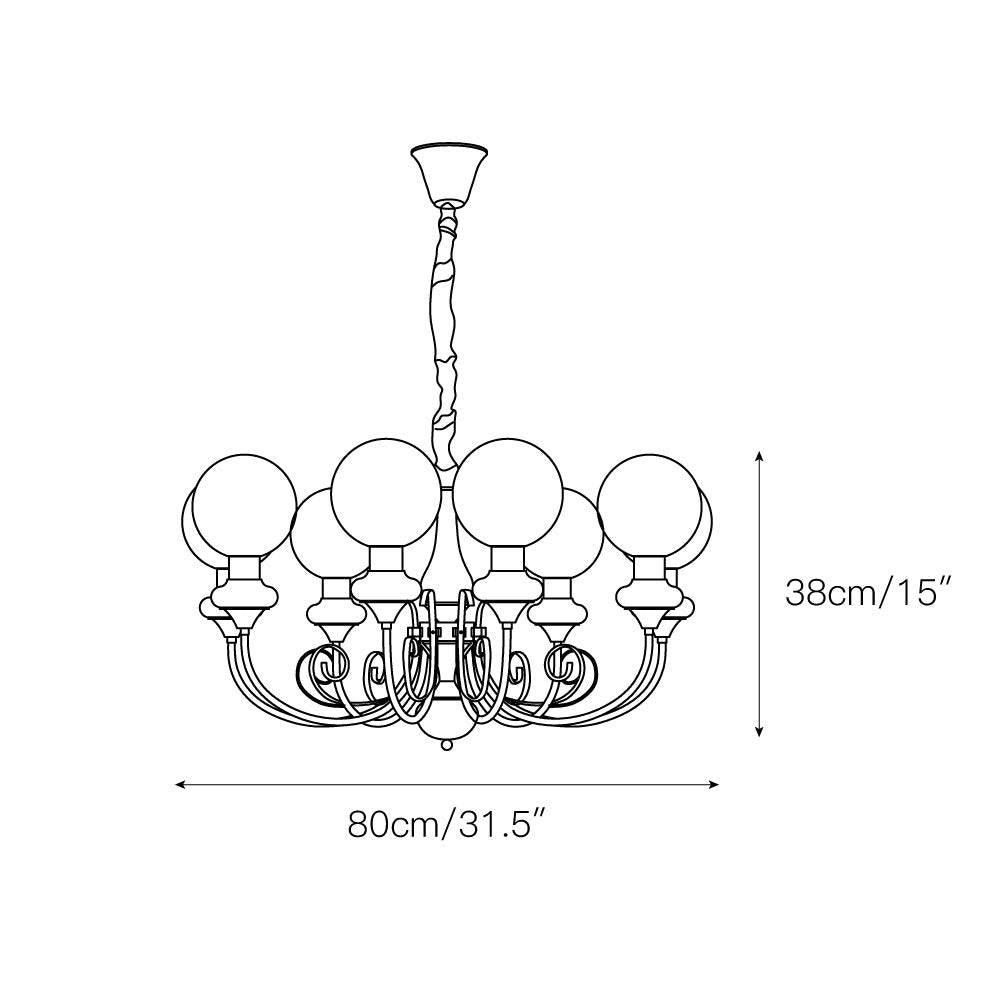 Evsolia Glass Chandelier