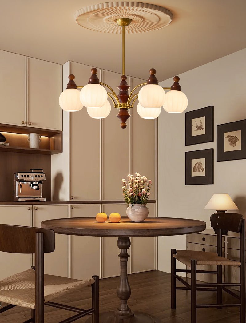 Jago Chandelier Blossom with Glass Shades