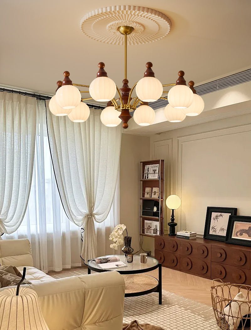 Jago Chandelier Blossom with Glass Shades