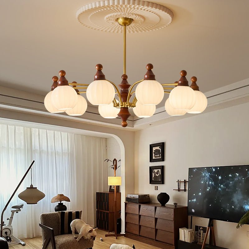 Jago Chandelier Blossom with Glass Shades
