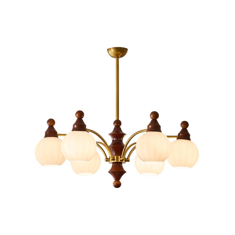 Jago Chandelier Blossom with Glass Shades
