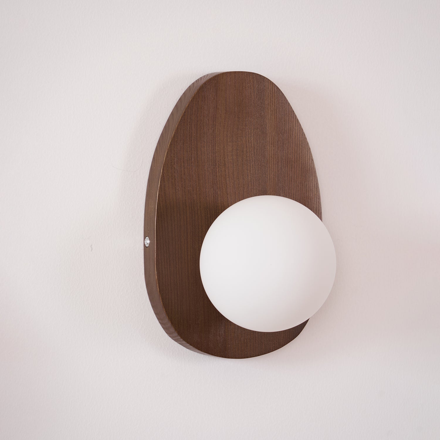 Aldiniella Premium Nordic Art Walnut Glass Wall Lamp