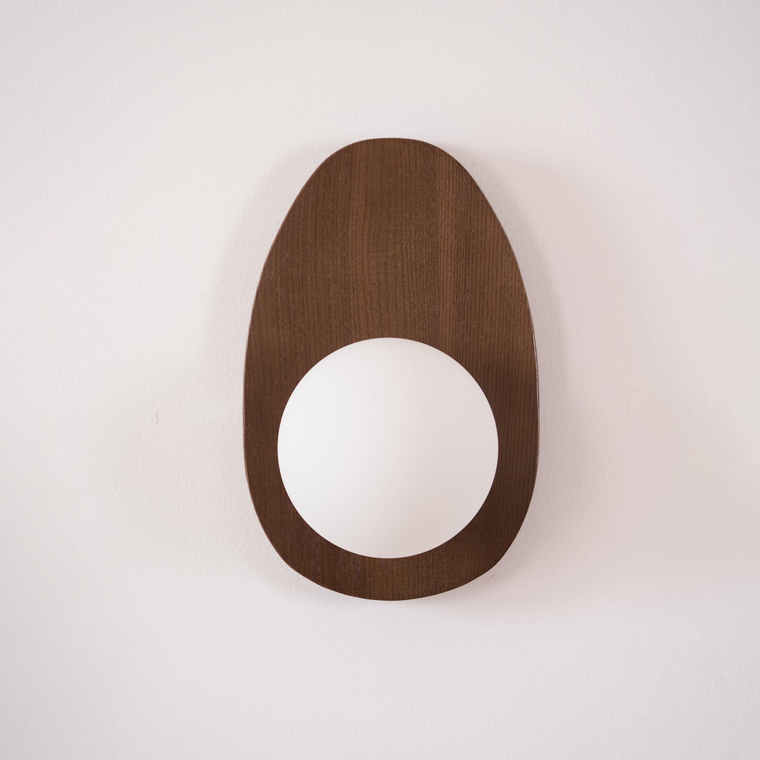 Aldiniella Premium Nordic Art Walnut Glass Wall Lamp