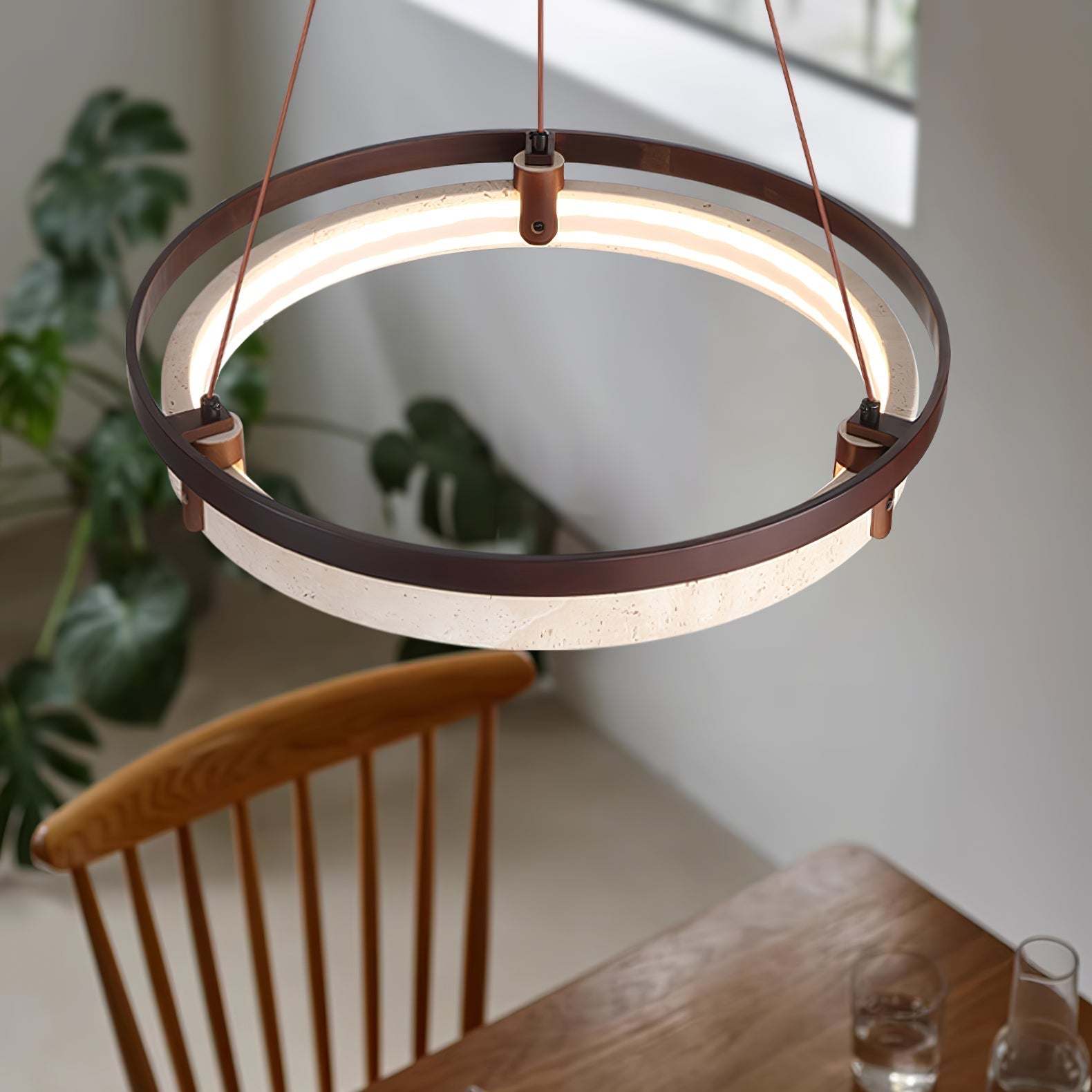 Veraearae Travertine Pendant Light