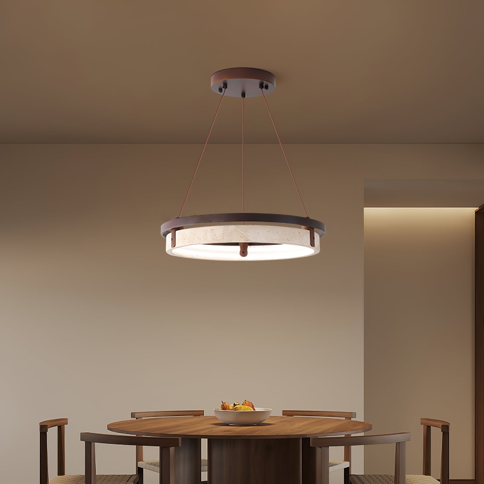 Veraearae Travertine Pendant Light