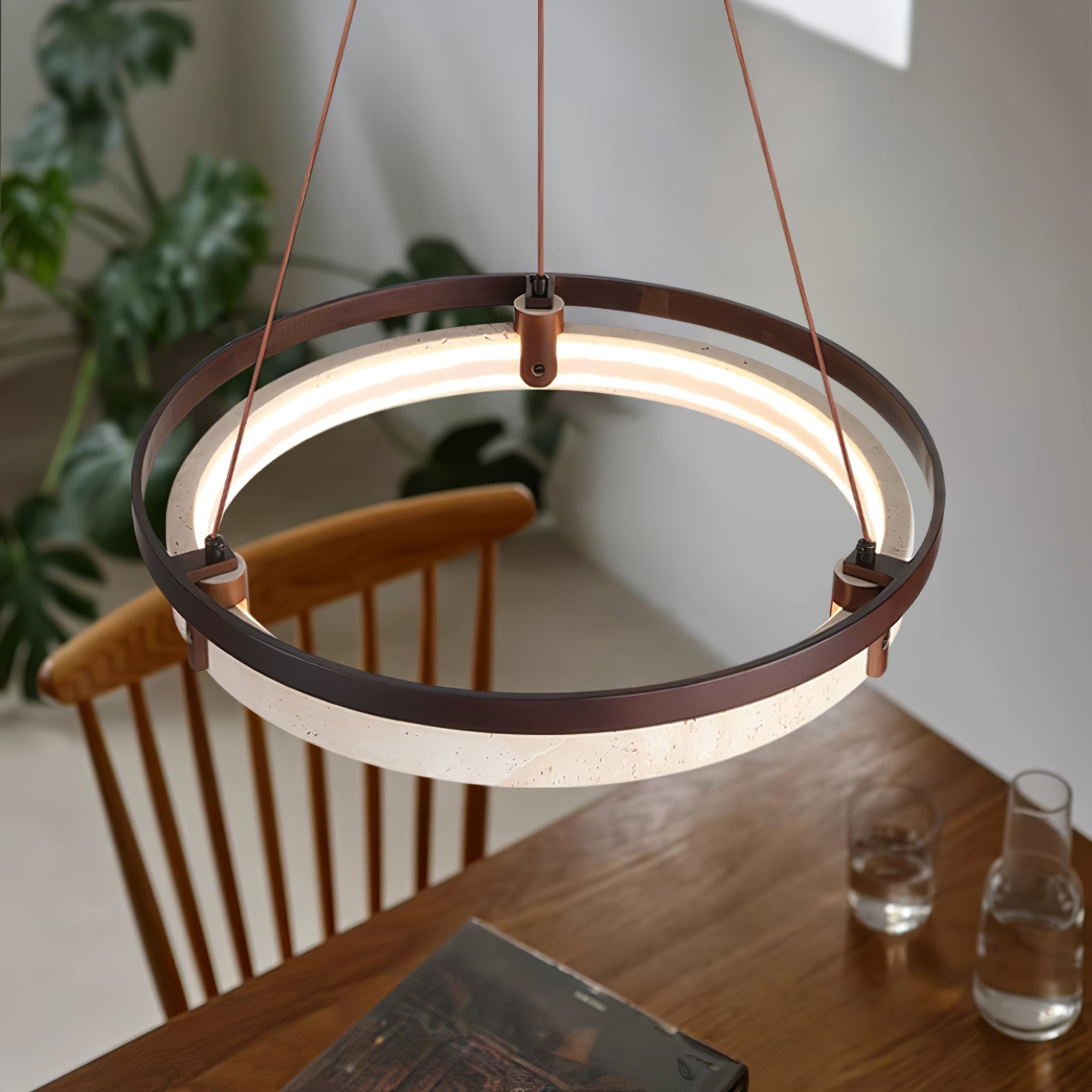 Veraearae Travertine Pendant Light