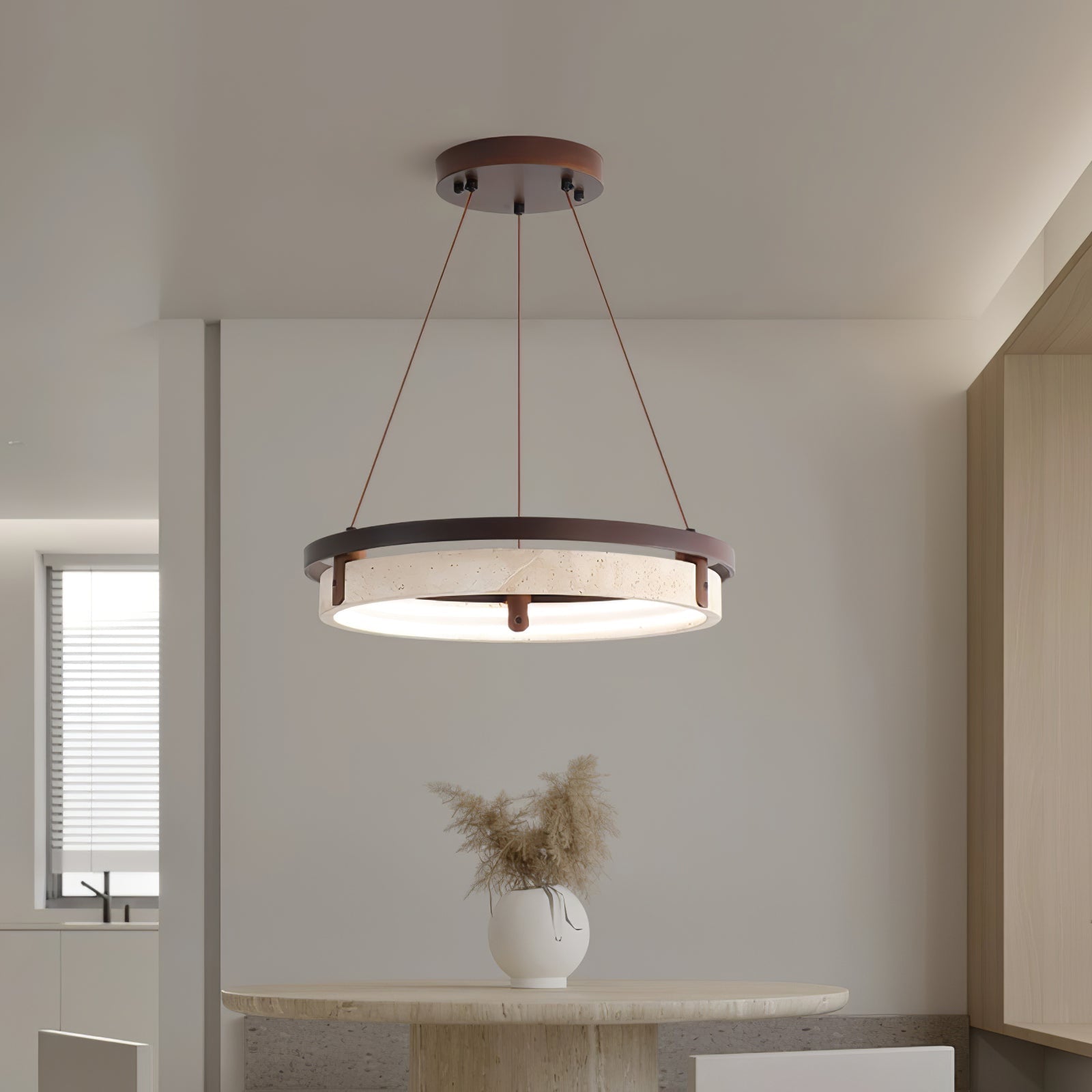 Veraearae Travertine Pendant Light