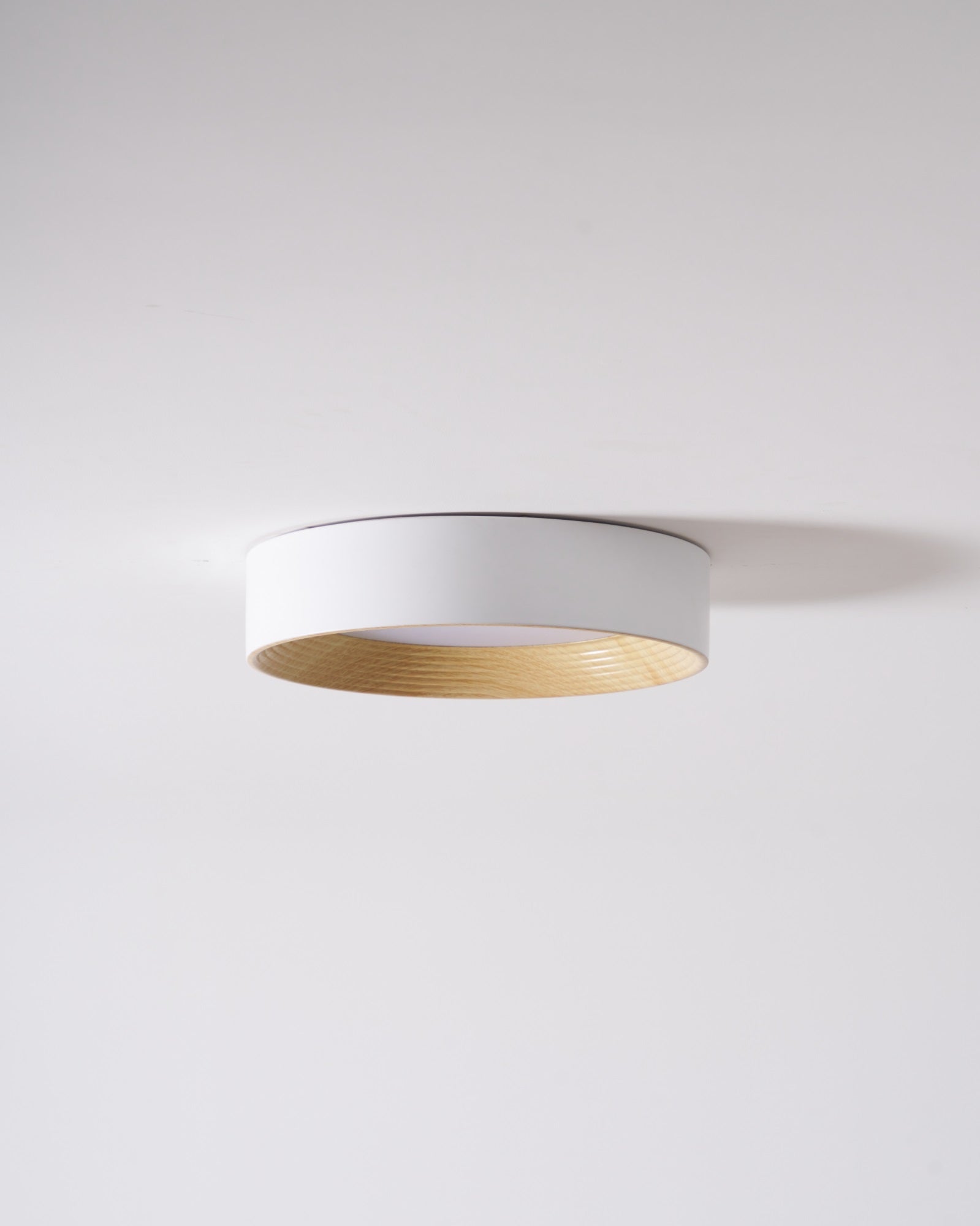Elvirelle Ceiling Lamp Wood Ring Minimalist Adjustable