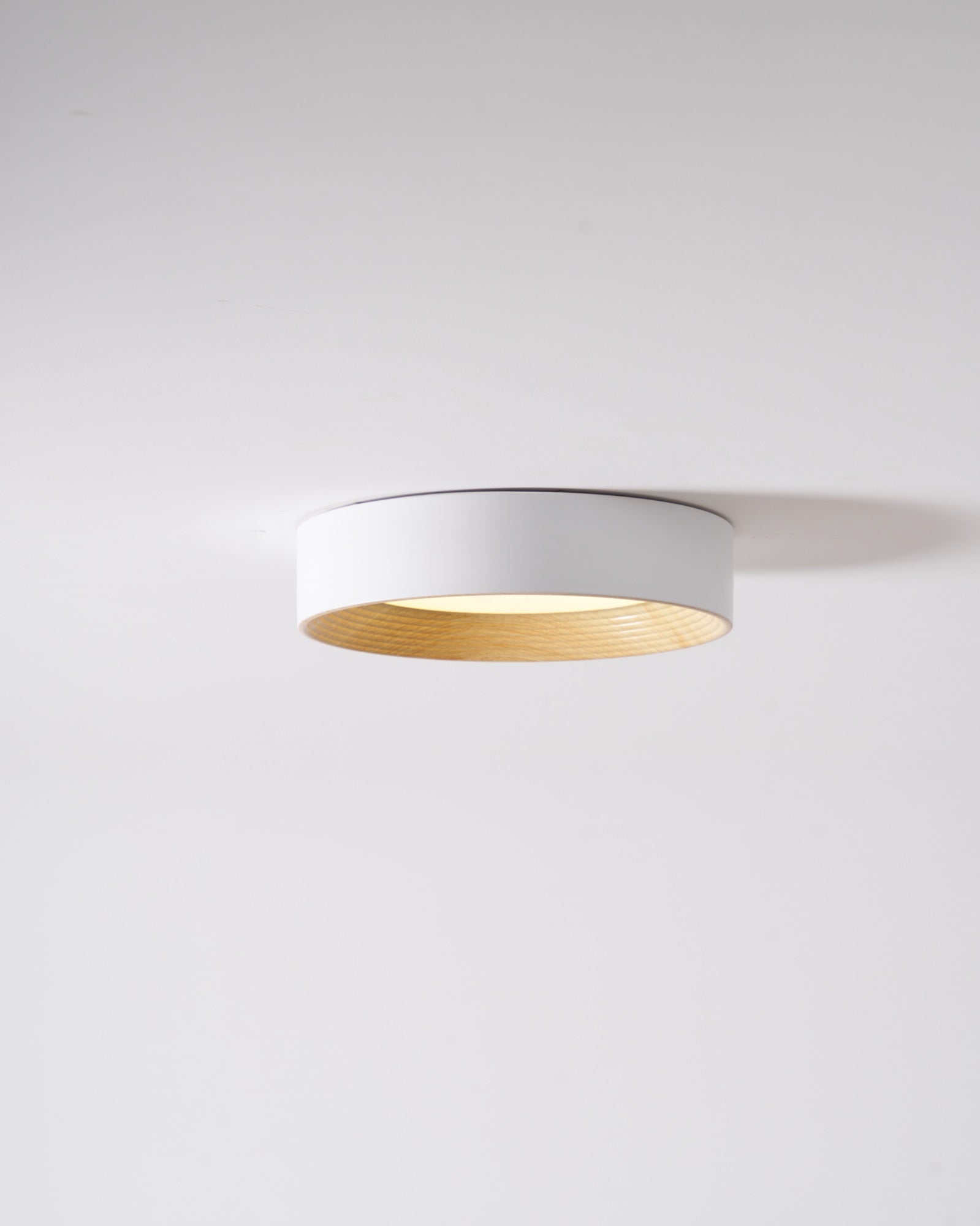 Elvirelle Ceiling Lamp Wood Ring Minimalist Adjustable