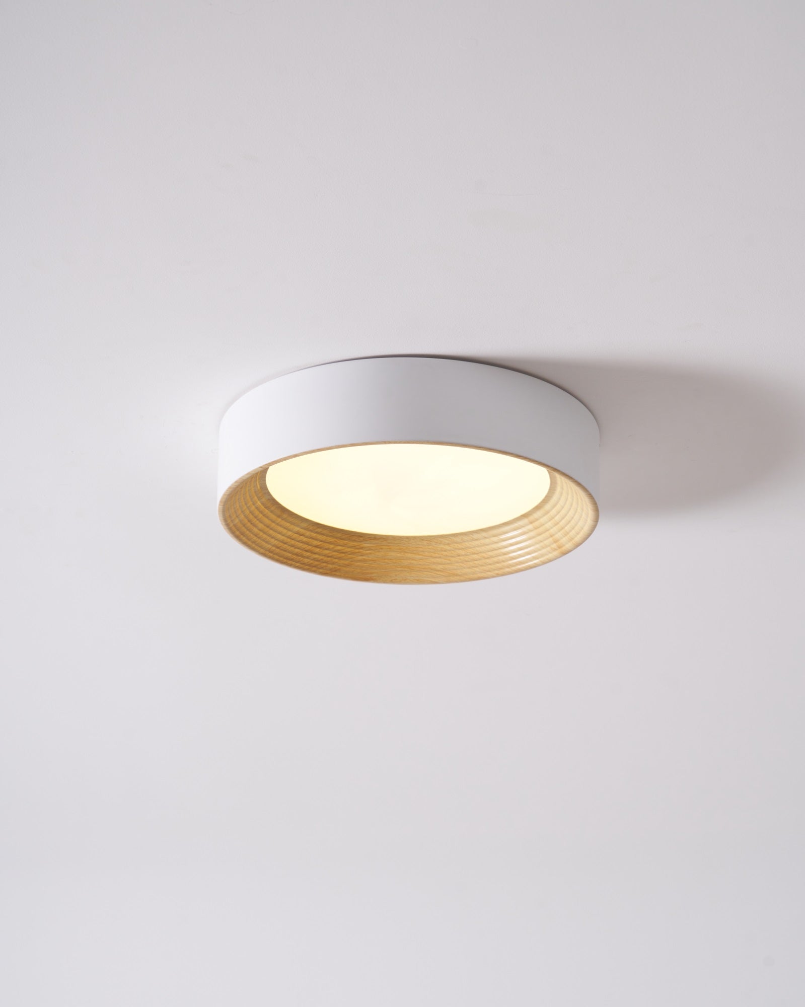 Elvirelle Ceiling Lamp Wood Ring Minimalist Adjustable