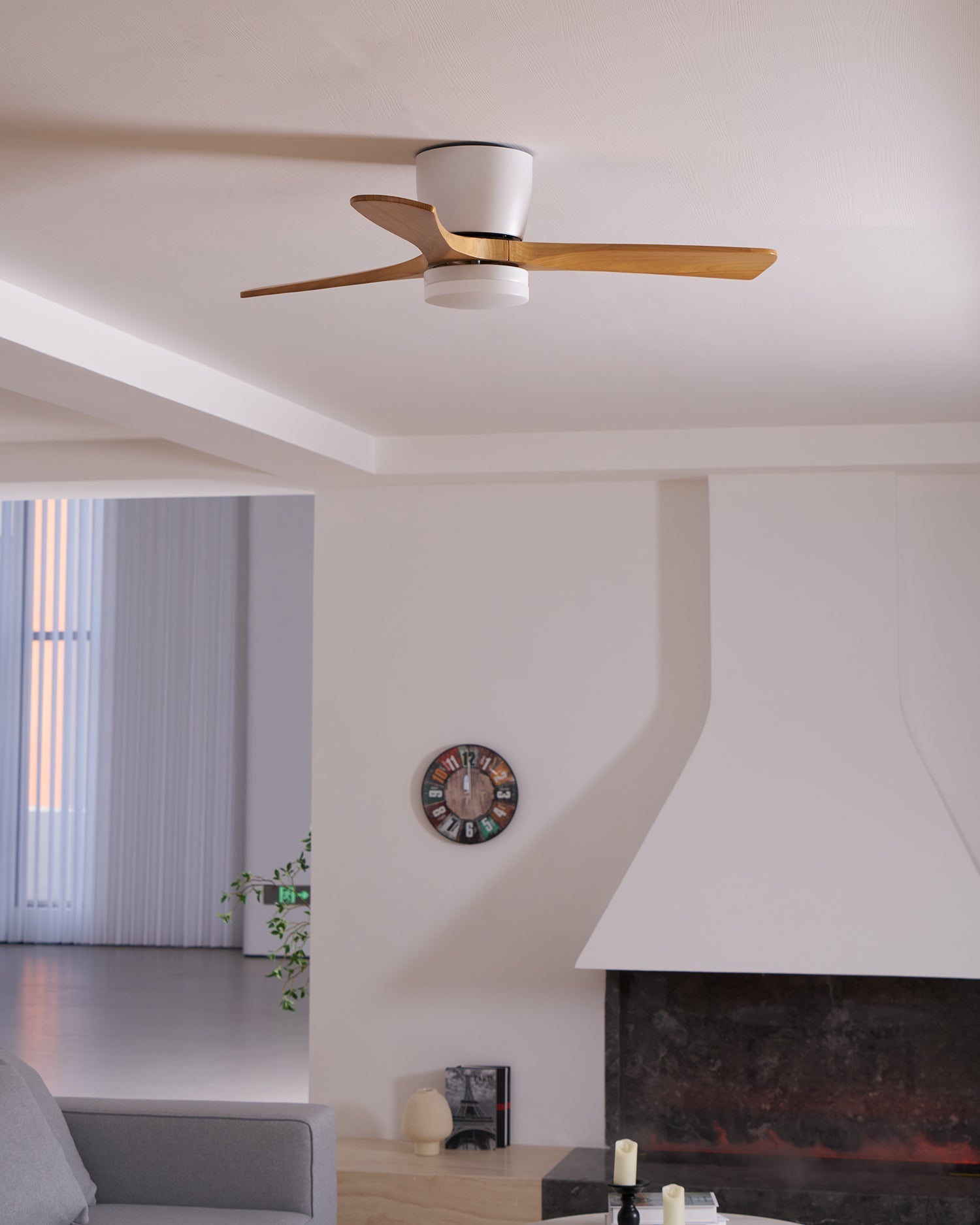 Dovervale Wooden Ceiling Fan Light