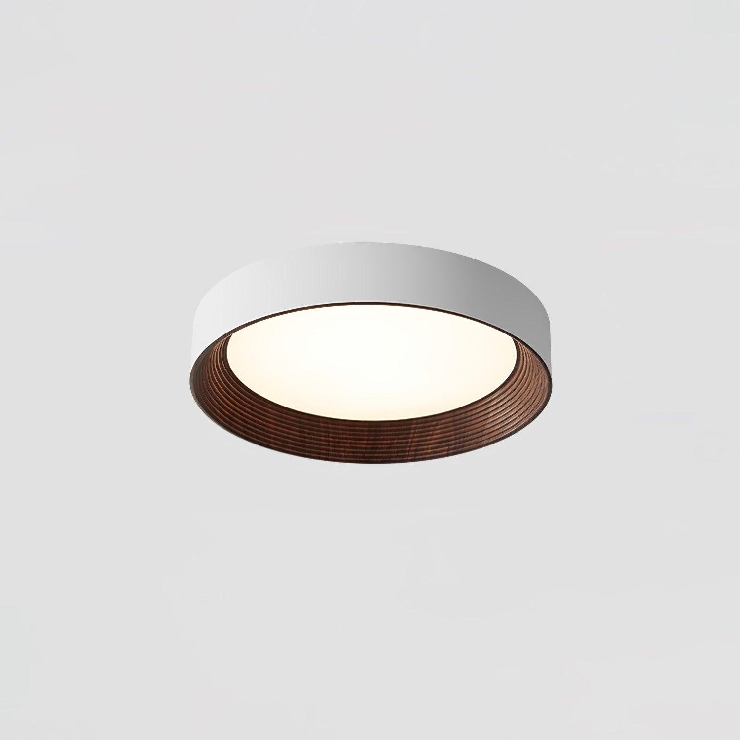 Elvirelle Ceiling Lamp Wood Ring Minimalist Adjustable