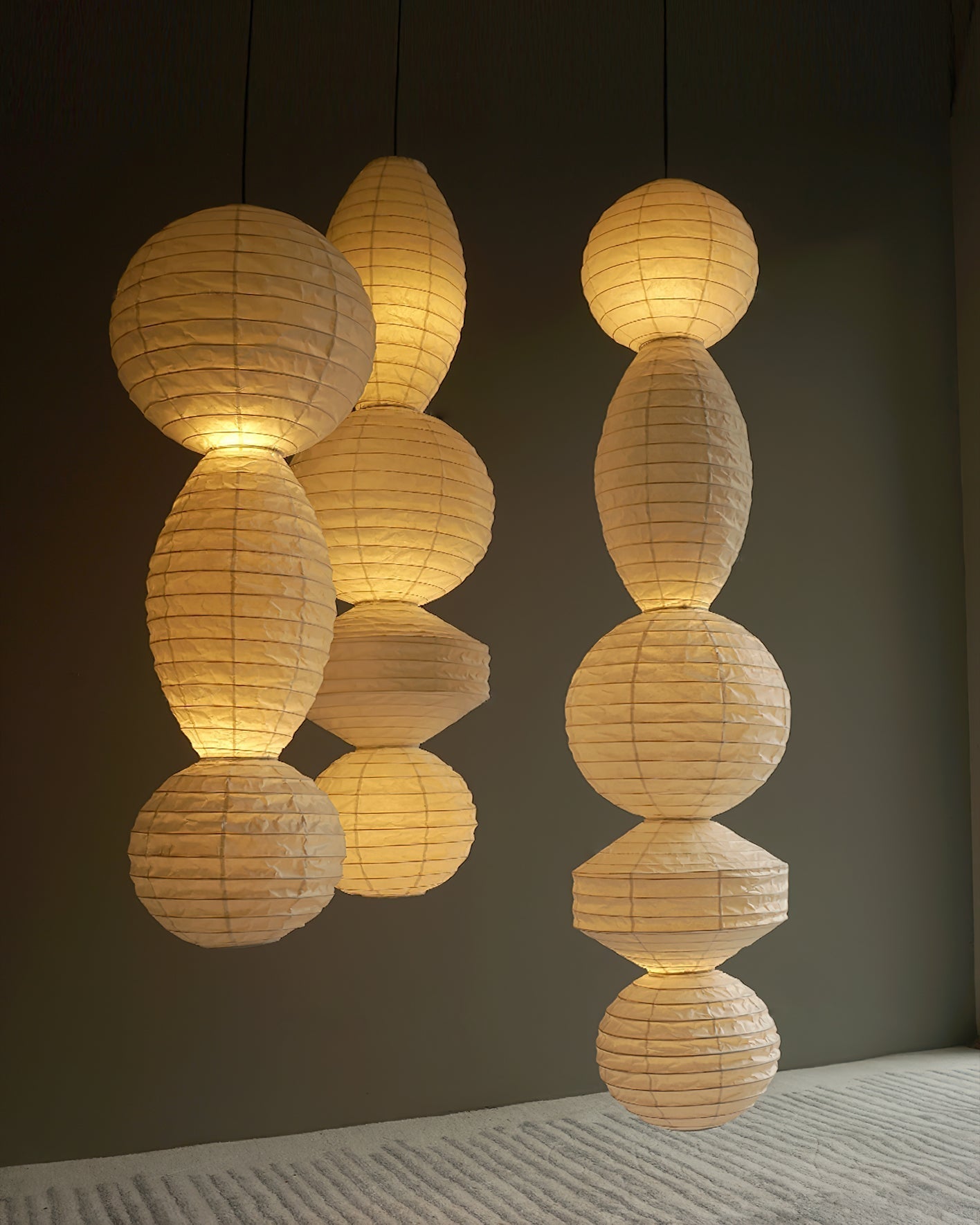 Elthayra Natural Series Bamboo Lantern Pendant Lamp