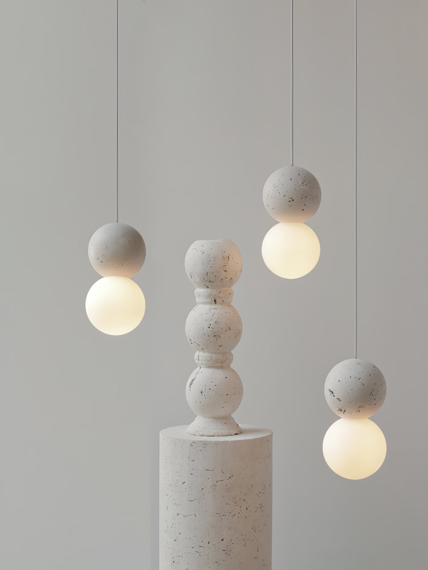 Joss Cement Minimalist Pendant Lamp