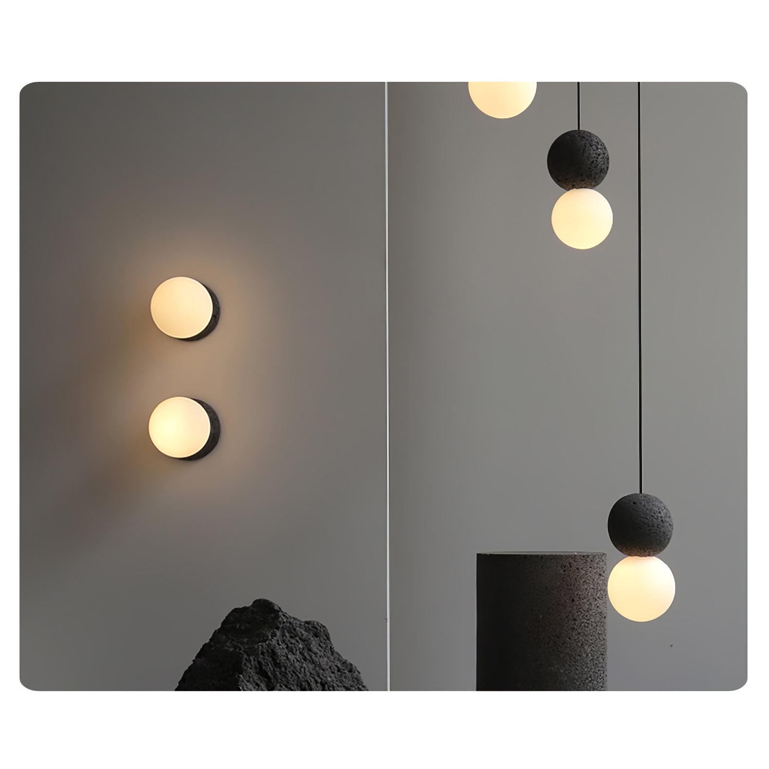 Joss Cement Minimalist Pendant Lamp