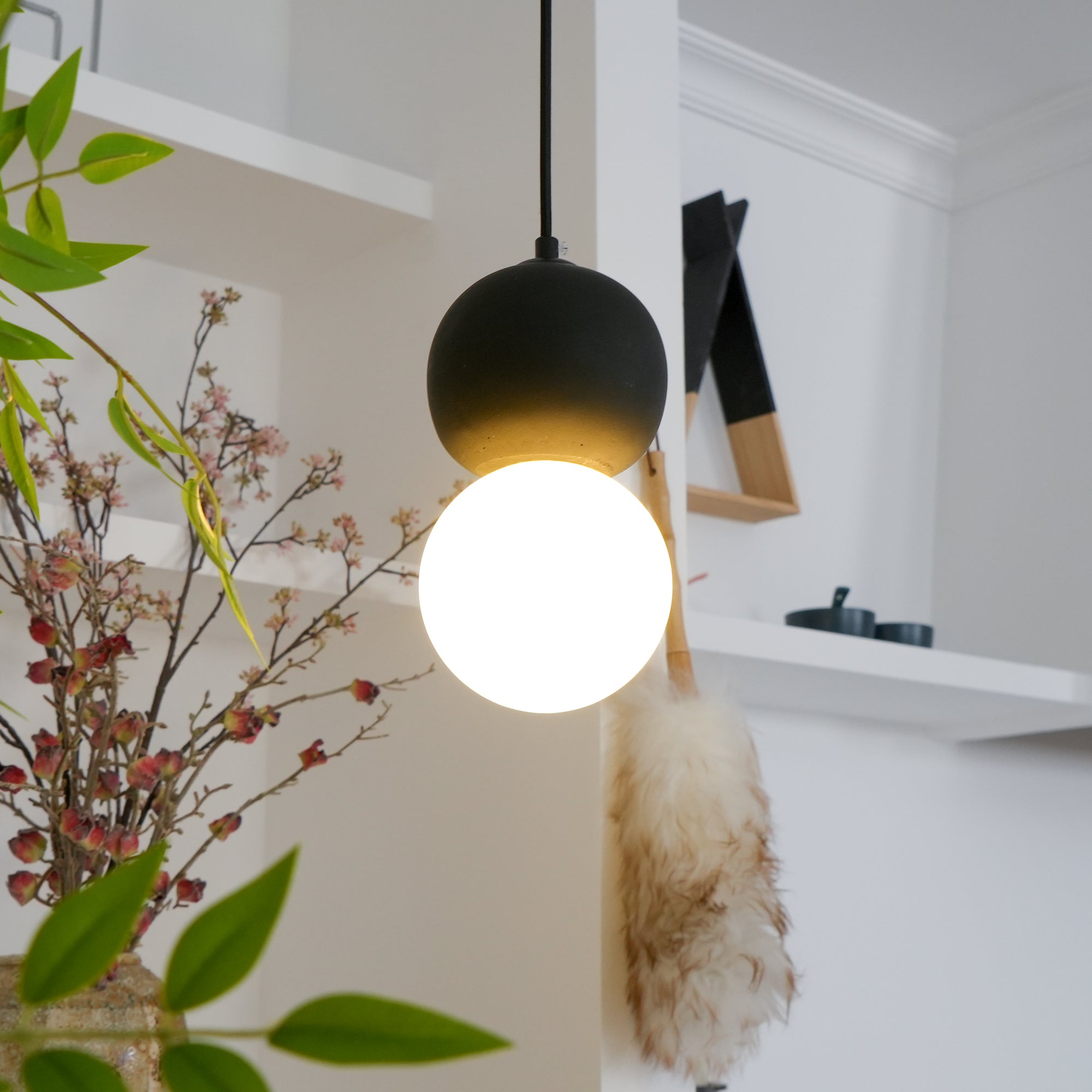 Joss Cement Minimalist Pendant Lamp