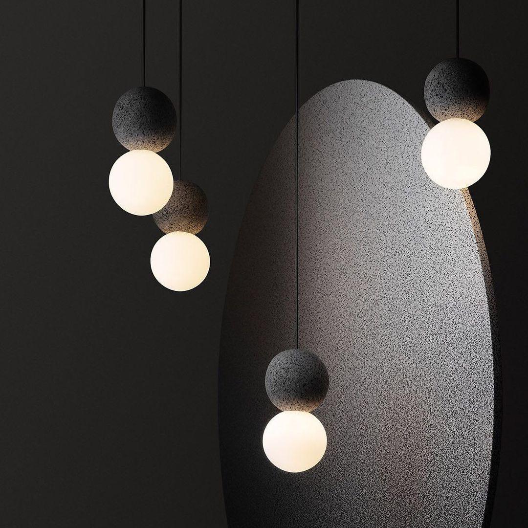 Joss Cement Minimalist Pendant Lamp