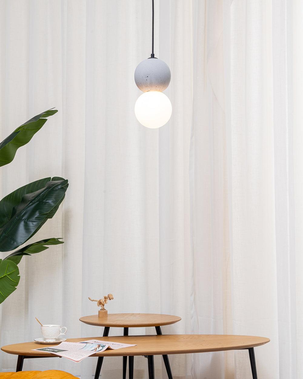Joss Cement Minimalist Pendant Lamp