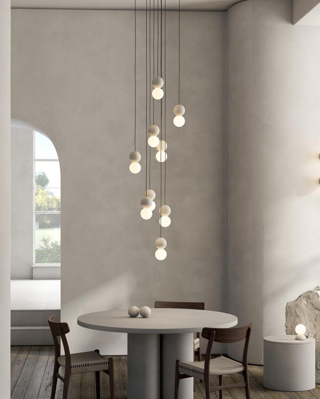 Joss Cement Minimalist Pendant Lamp