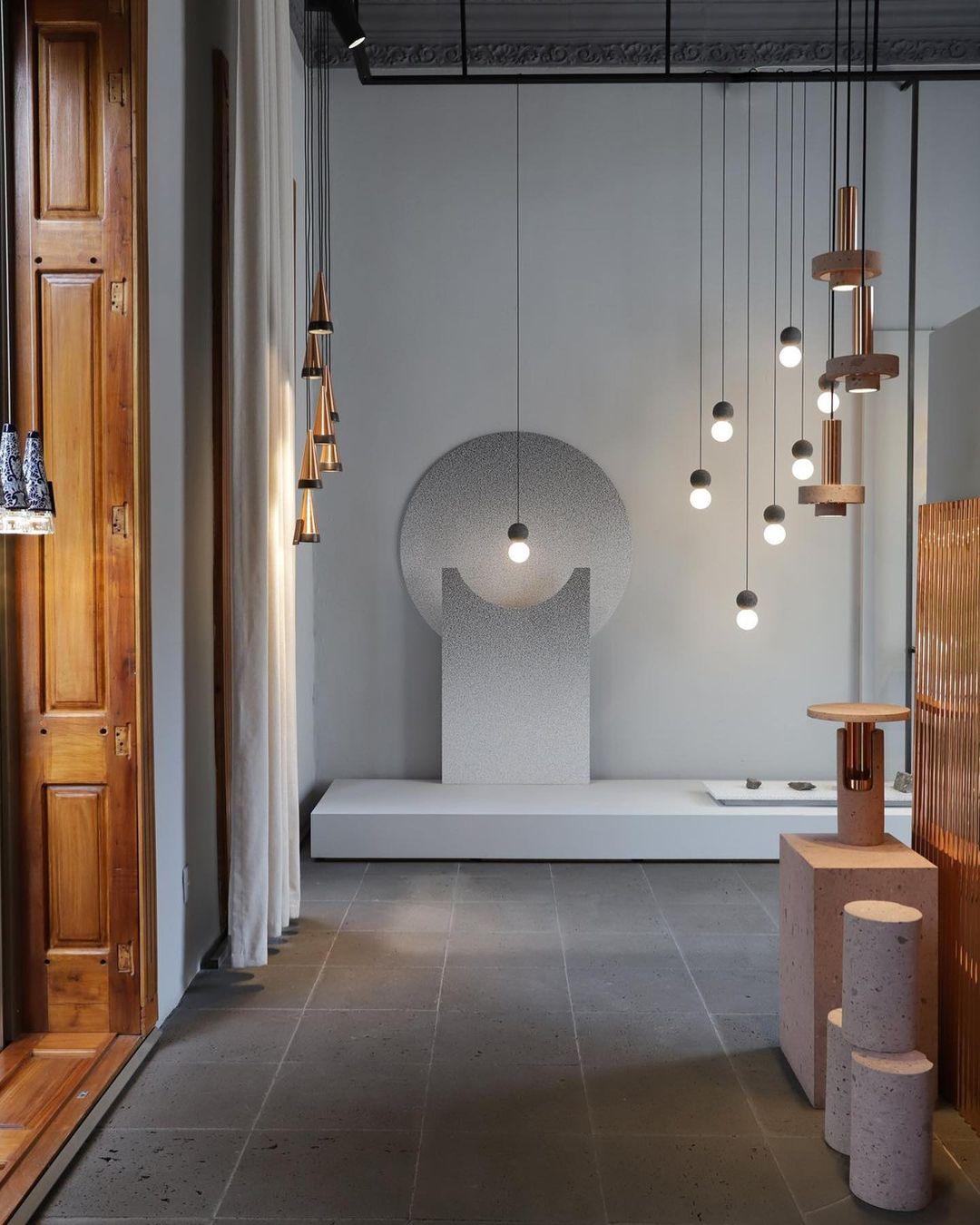 Joss Cement Minimalist Pendant Lamp