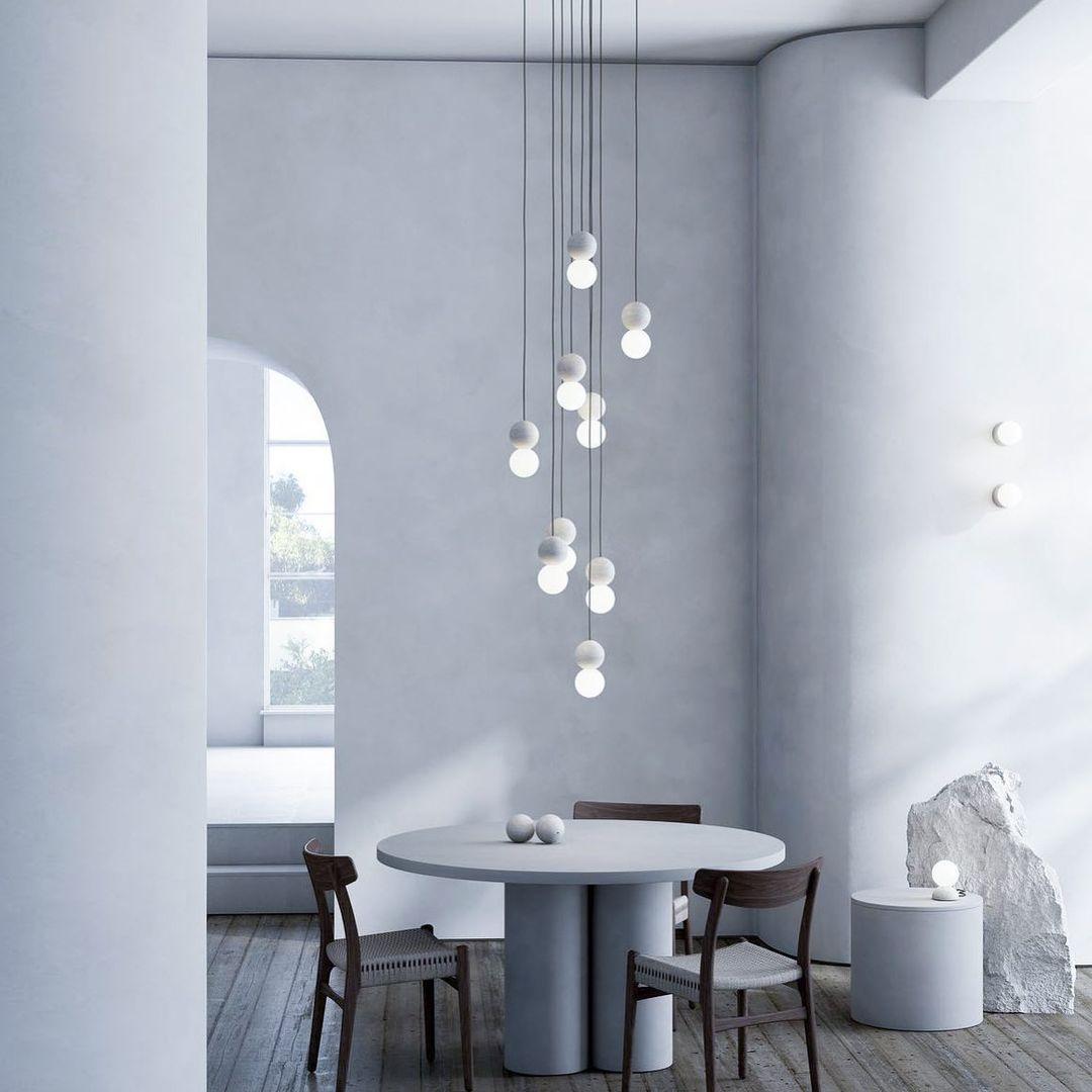 Joss Cement Minimalist Pendant Lamp