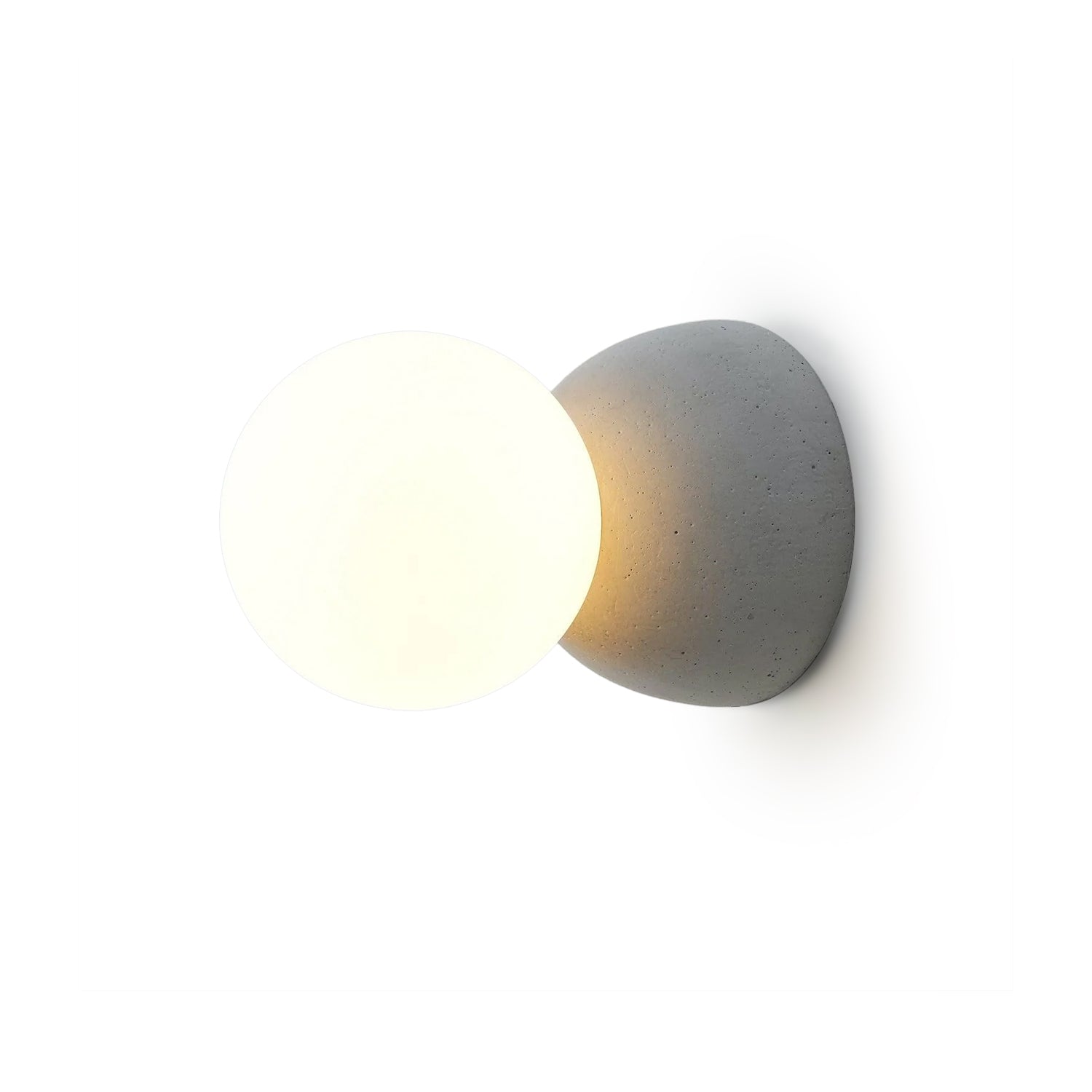 Eirinise Wall Lamp Concrete Opal Glass