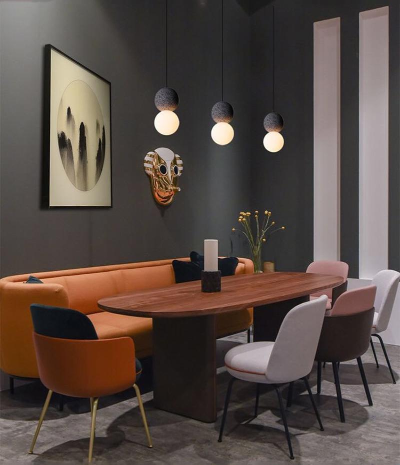 Joss Cement Minimalist Pendant Lamp