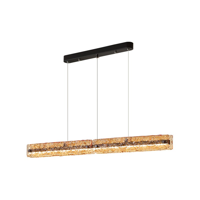 Avnorira Modern Minimalist Linear Island Glass Pendant Lamp