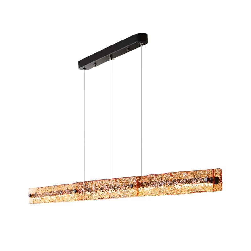 Avnorira Modern Minimalist Linear Island Glass Pendant Lamp