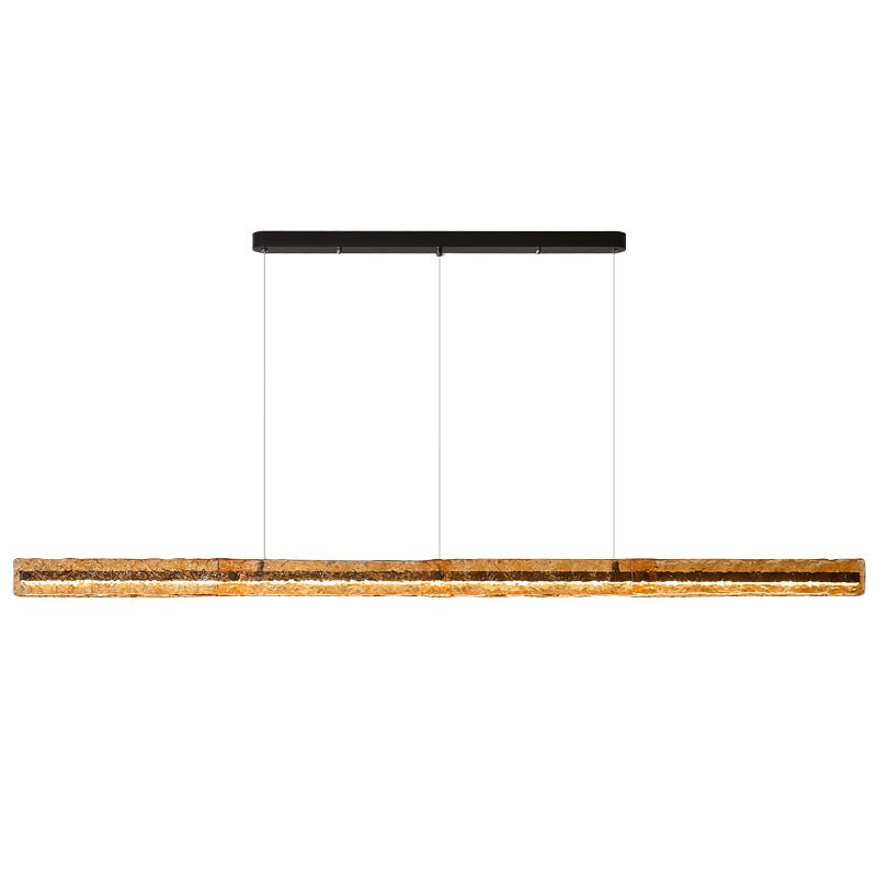 Avnorira Modern Minimalist Linear Island Glass Pendant Lamp