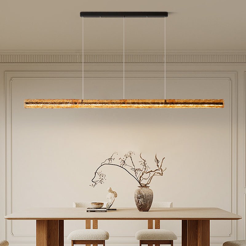 Avnorira Modern Minimalist Linear Island Glass Pendant Lamp