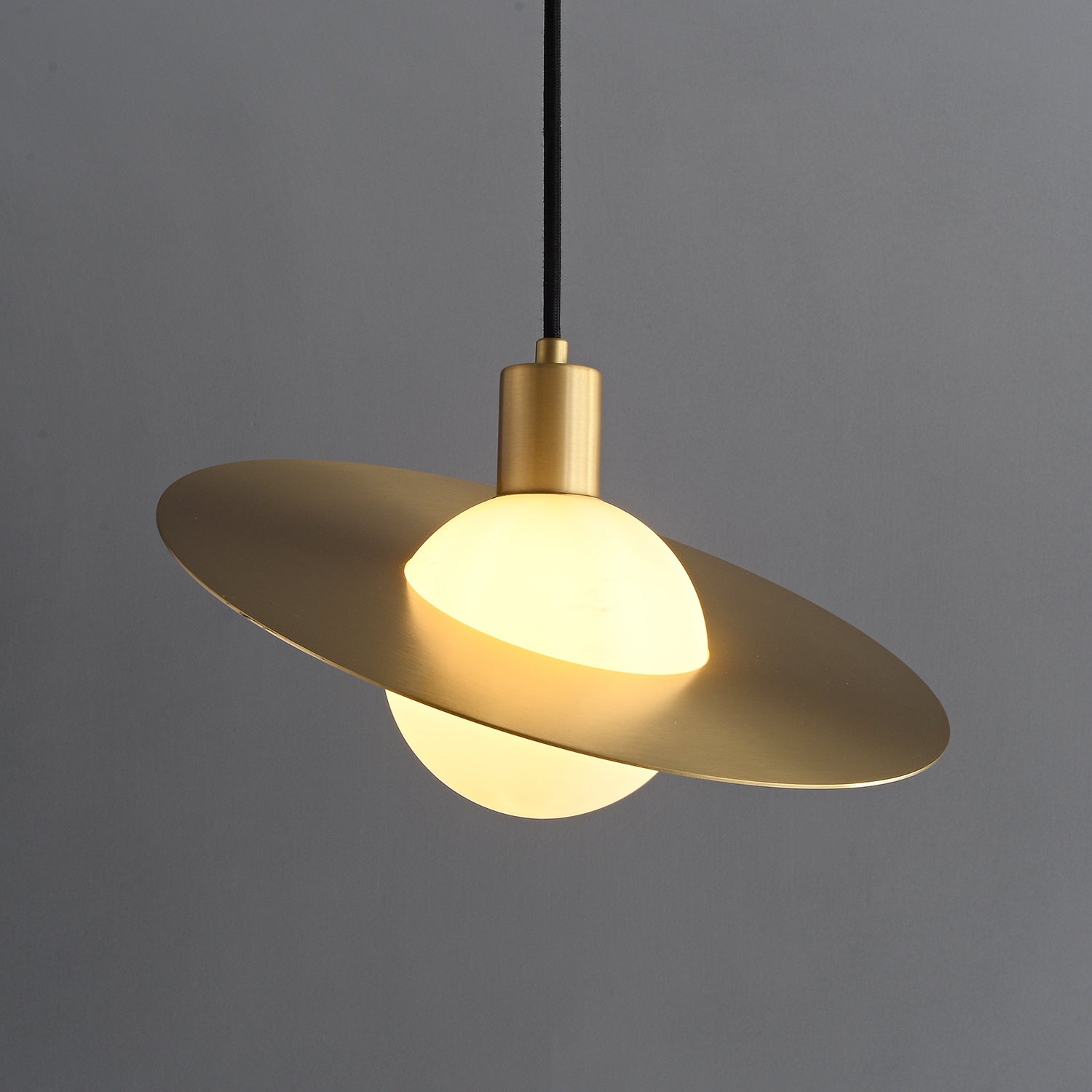 Orionis Premium Nordic Art Brass Glass Pendant Lamp