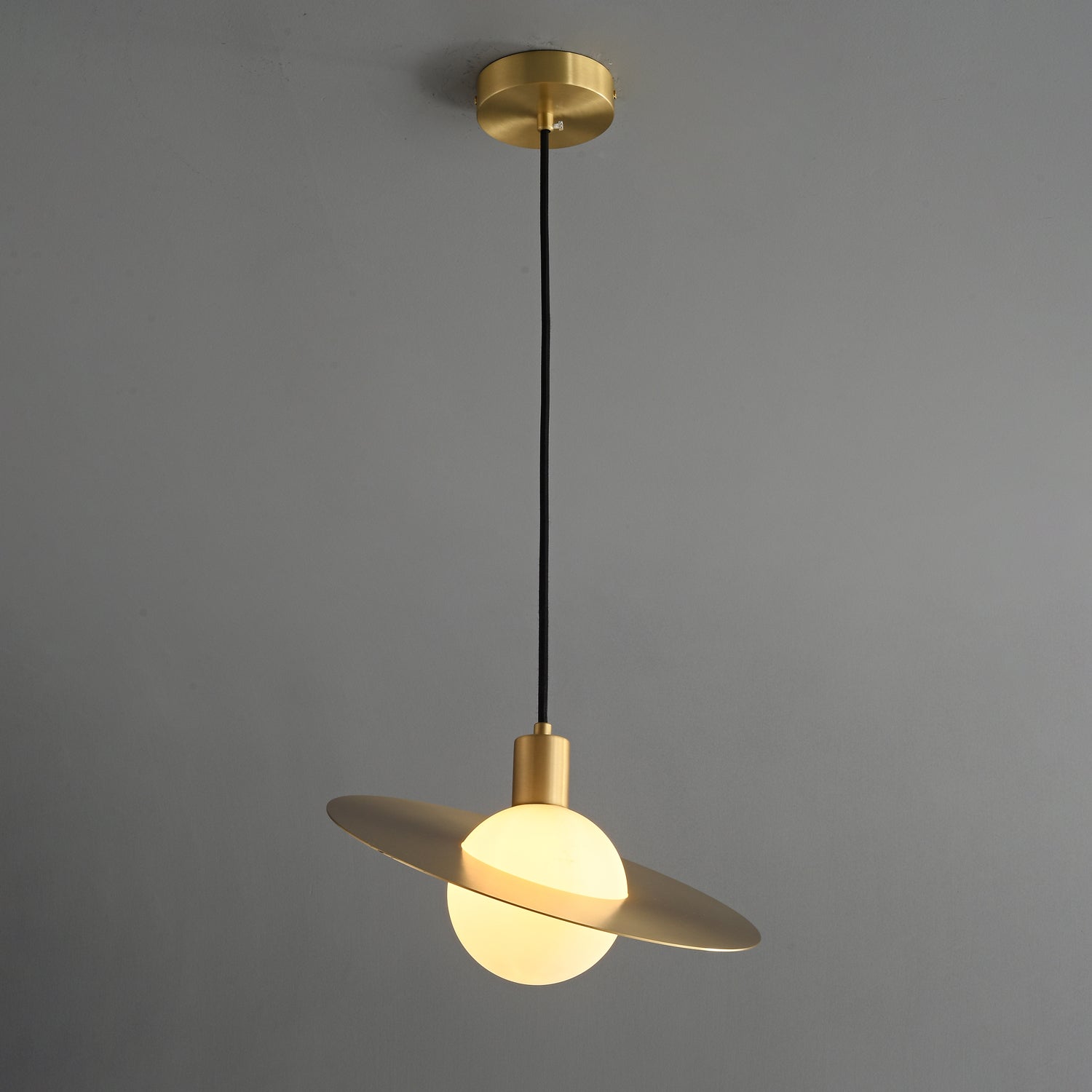 Orionis Premium Nordic Art Brass Glass Pendant Lamp