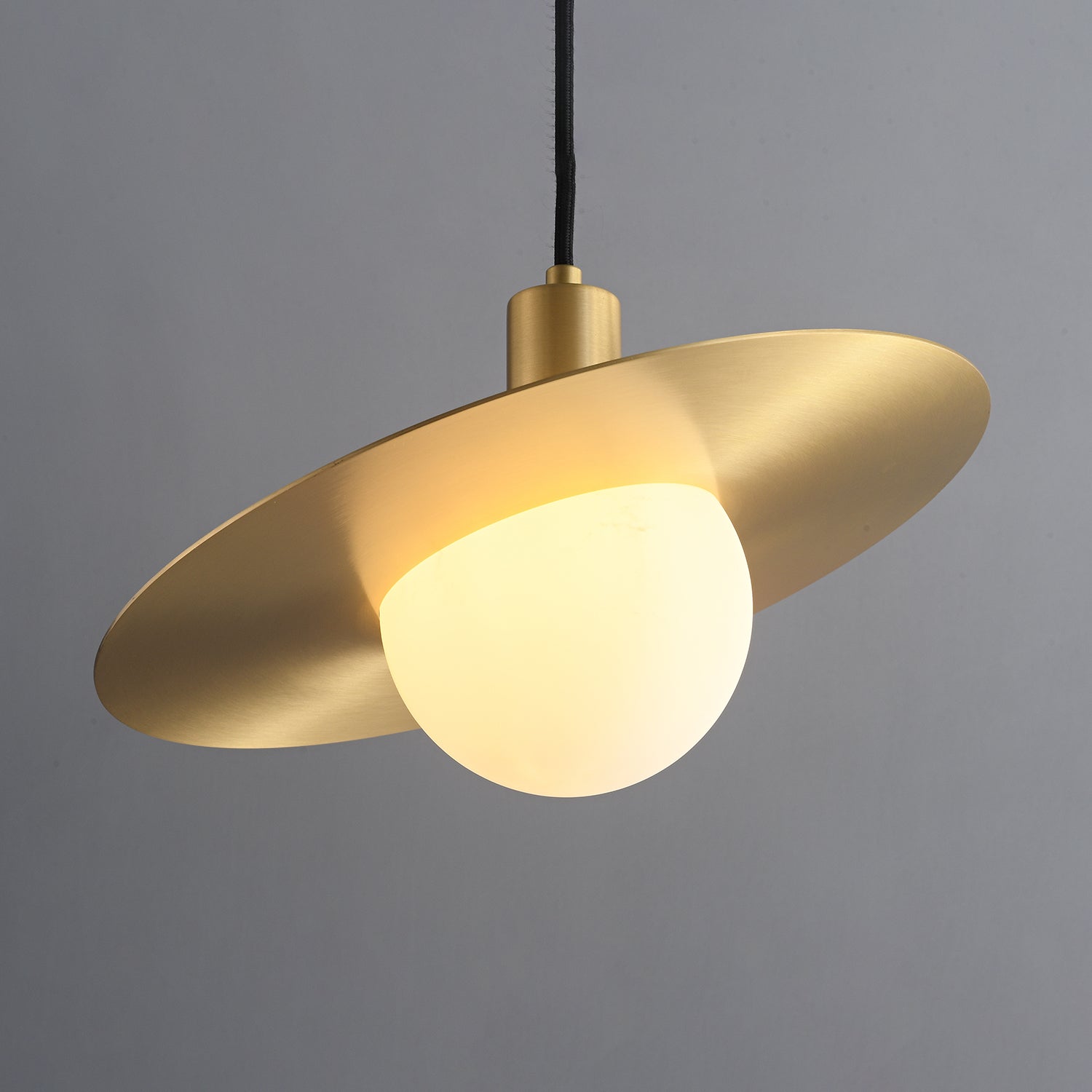 Orionis Premium Nordic Art Brass Glass Pendant Lamp