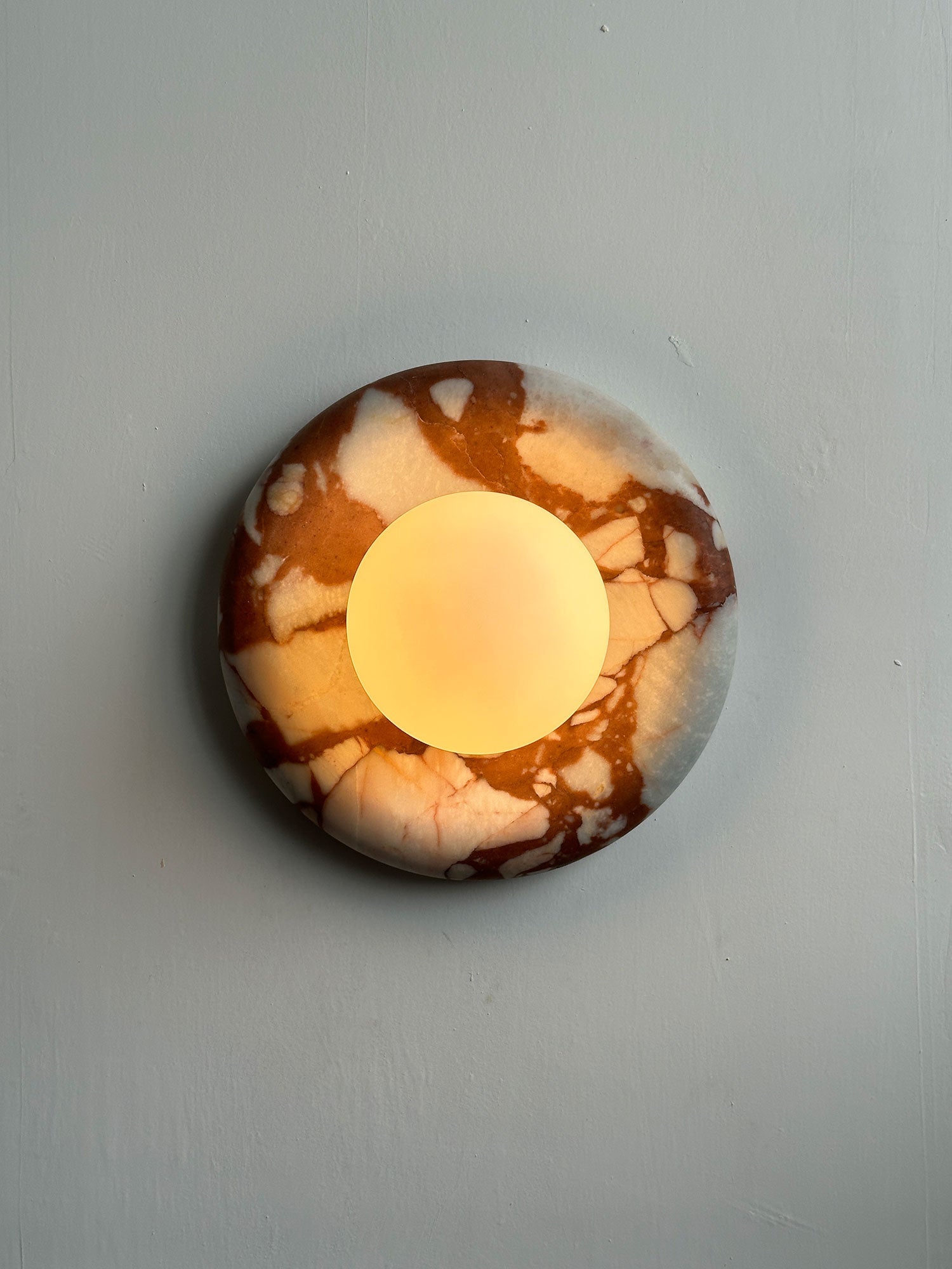 Westley Red Marble Indoor Wall Light