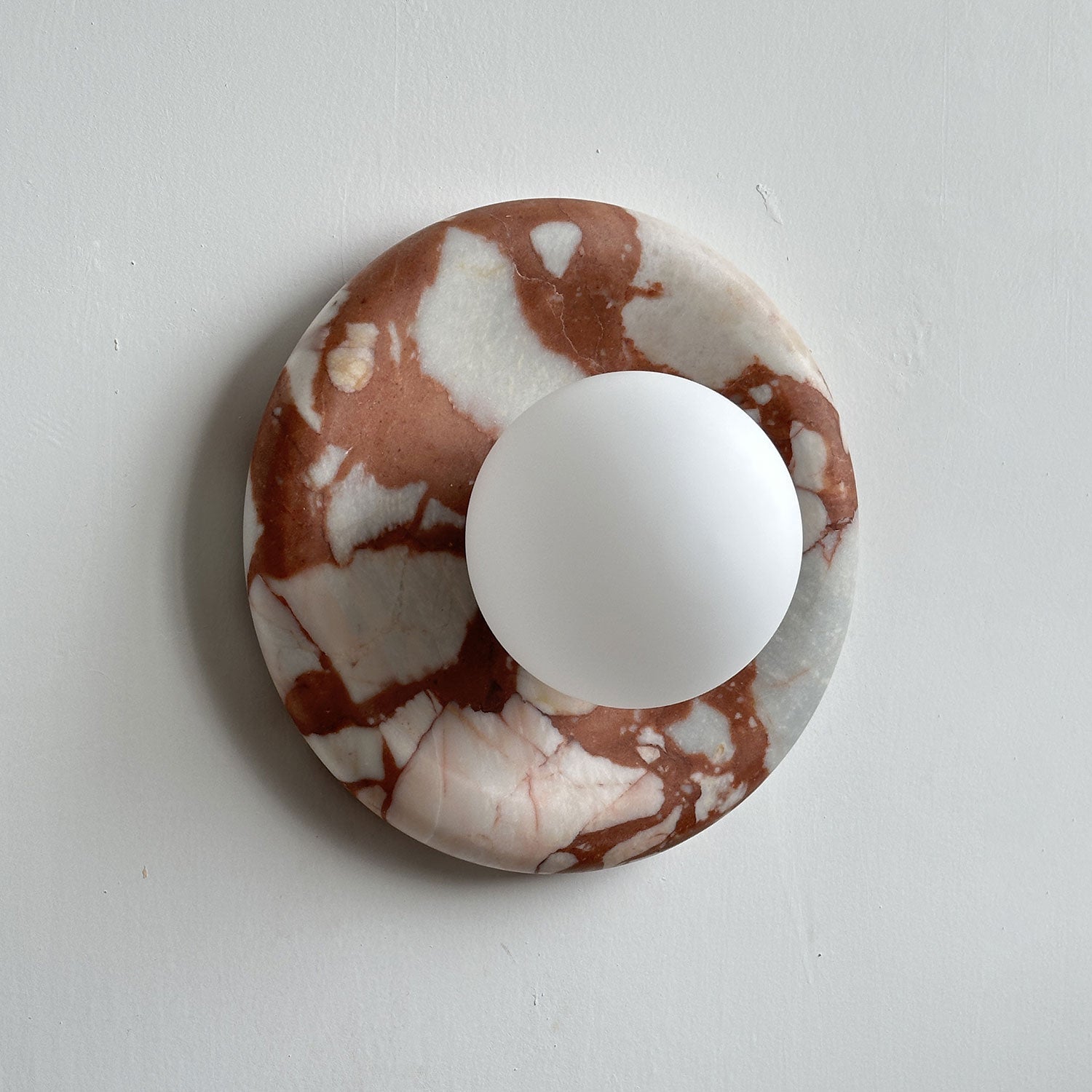 Westley Red Marble Indoor Wall Light
