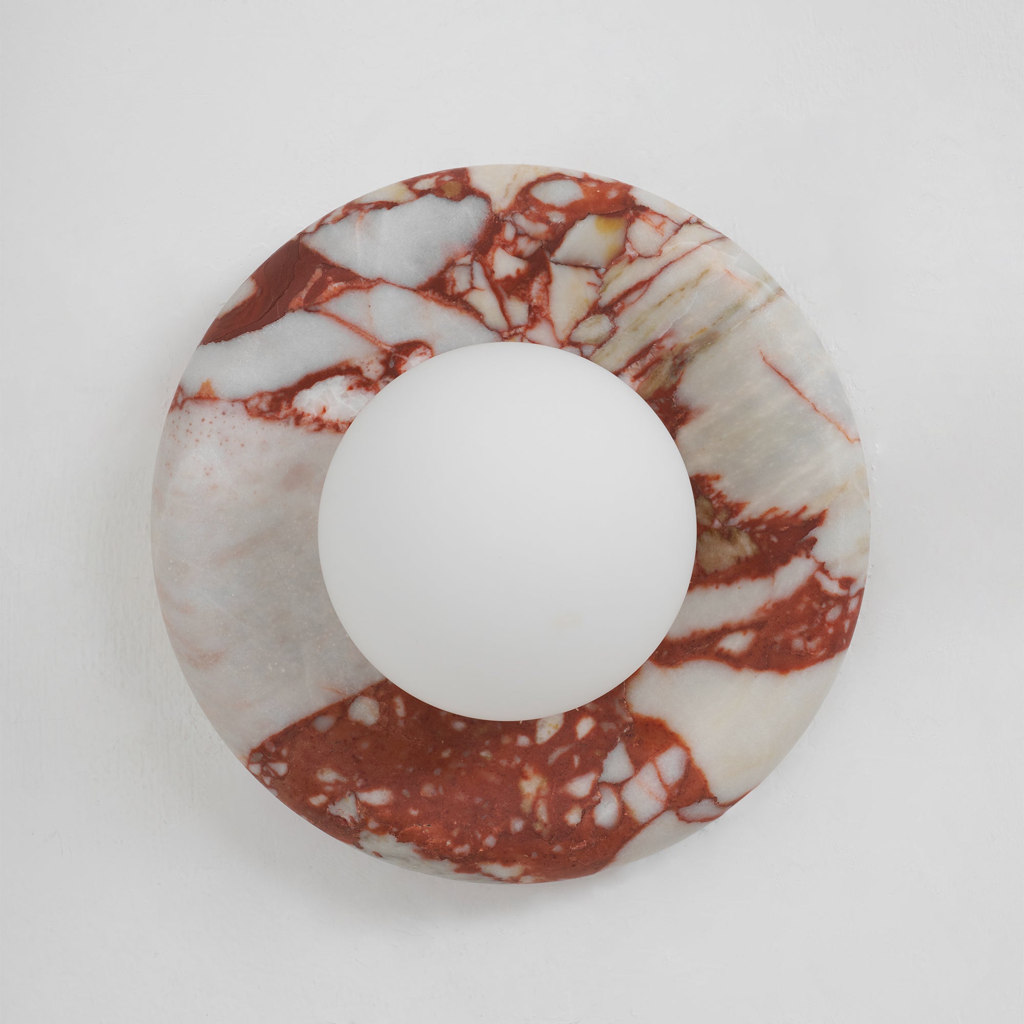 Westley Red Marble Indoor Wall Light