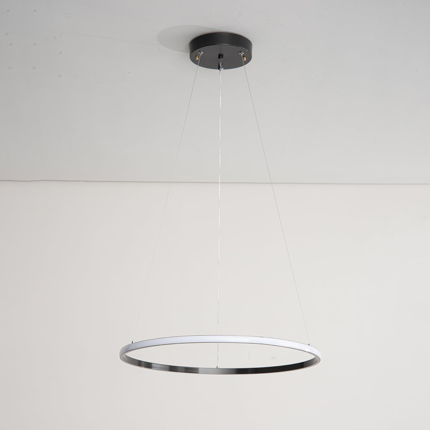 Efrion Modern Minimalist Rings Brass Plastic Chandelier