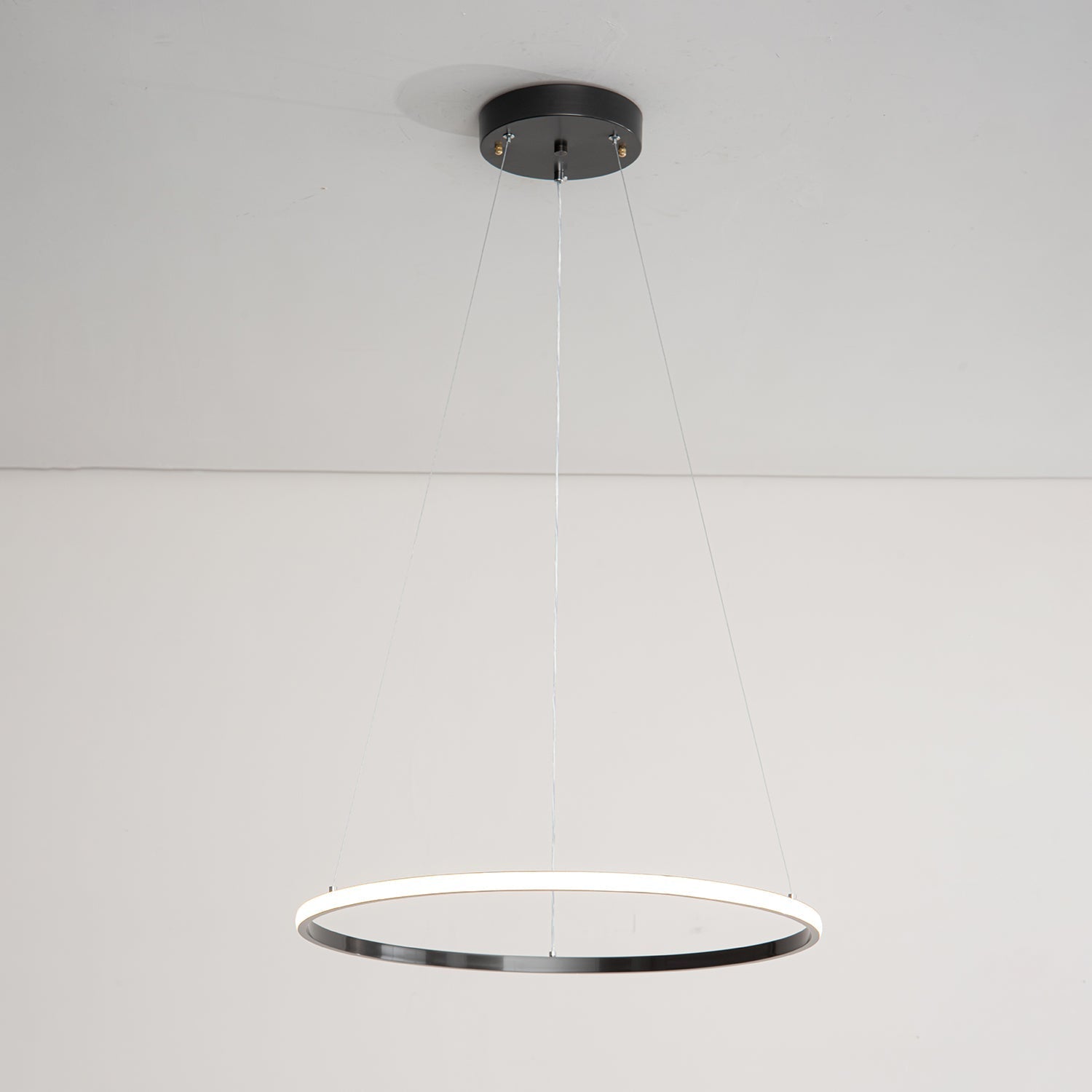 Efrion Modern Minimalist Rings Brass Plastic Chandelier