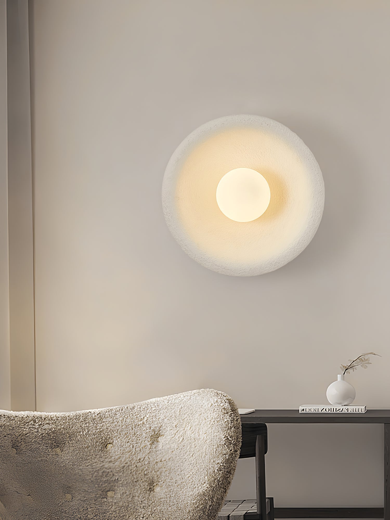 Evvinora Modern Minimalist Halo Glass Wall Light