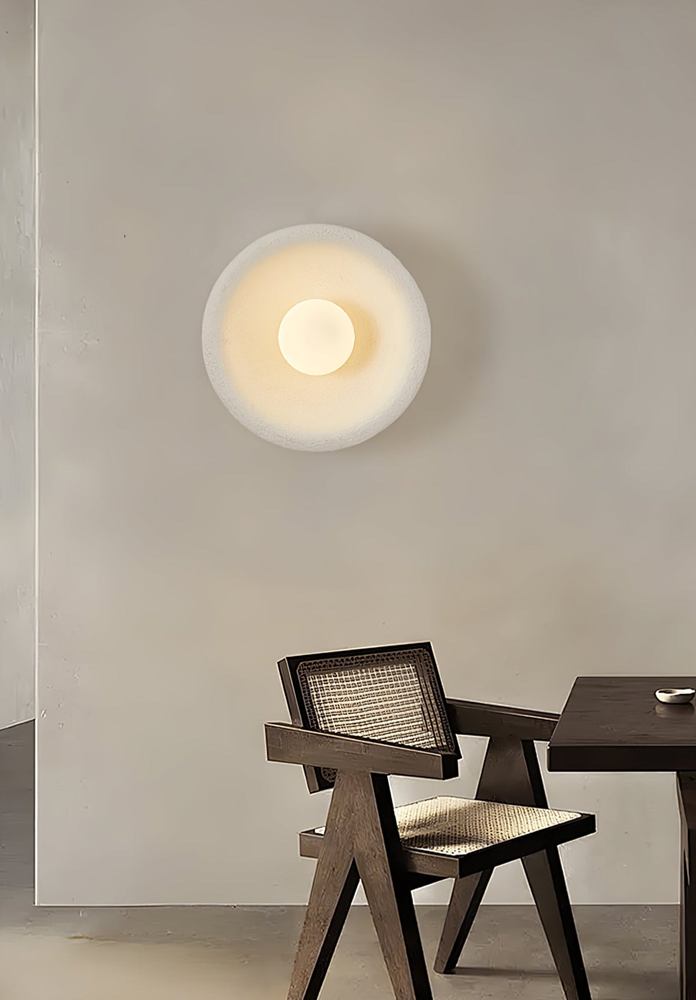 Evvinora Modern Minimalist Halo Glass Wall Light