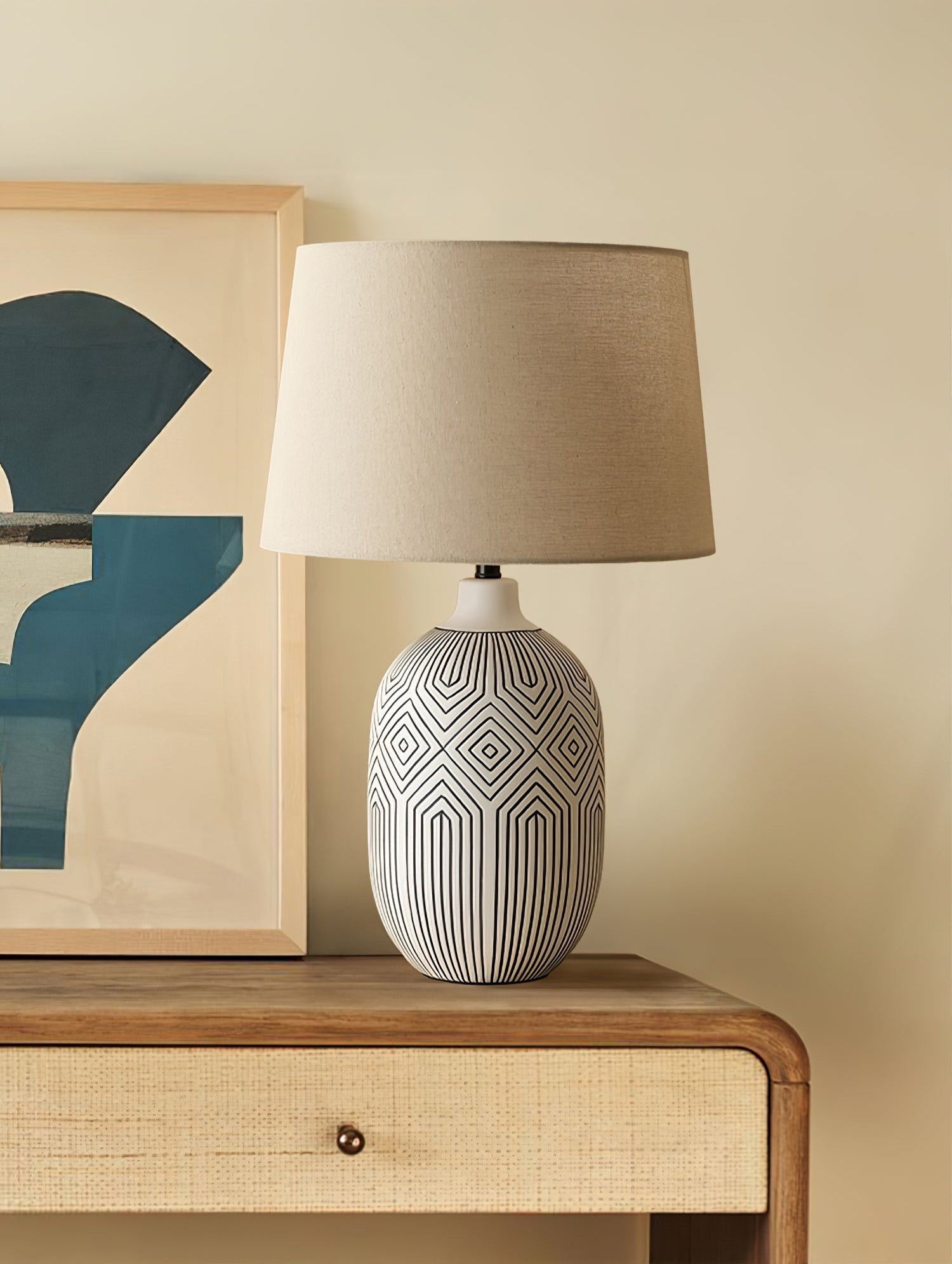 Brittany Modern Ceramics Table Lamp