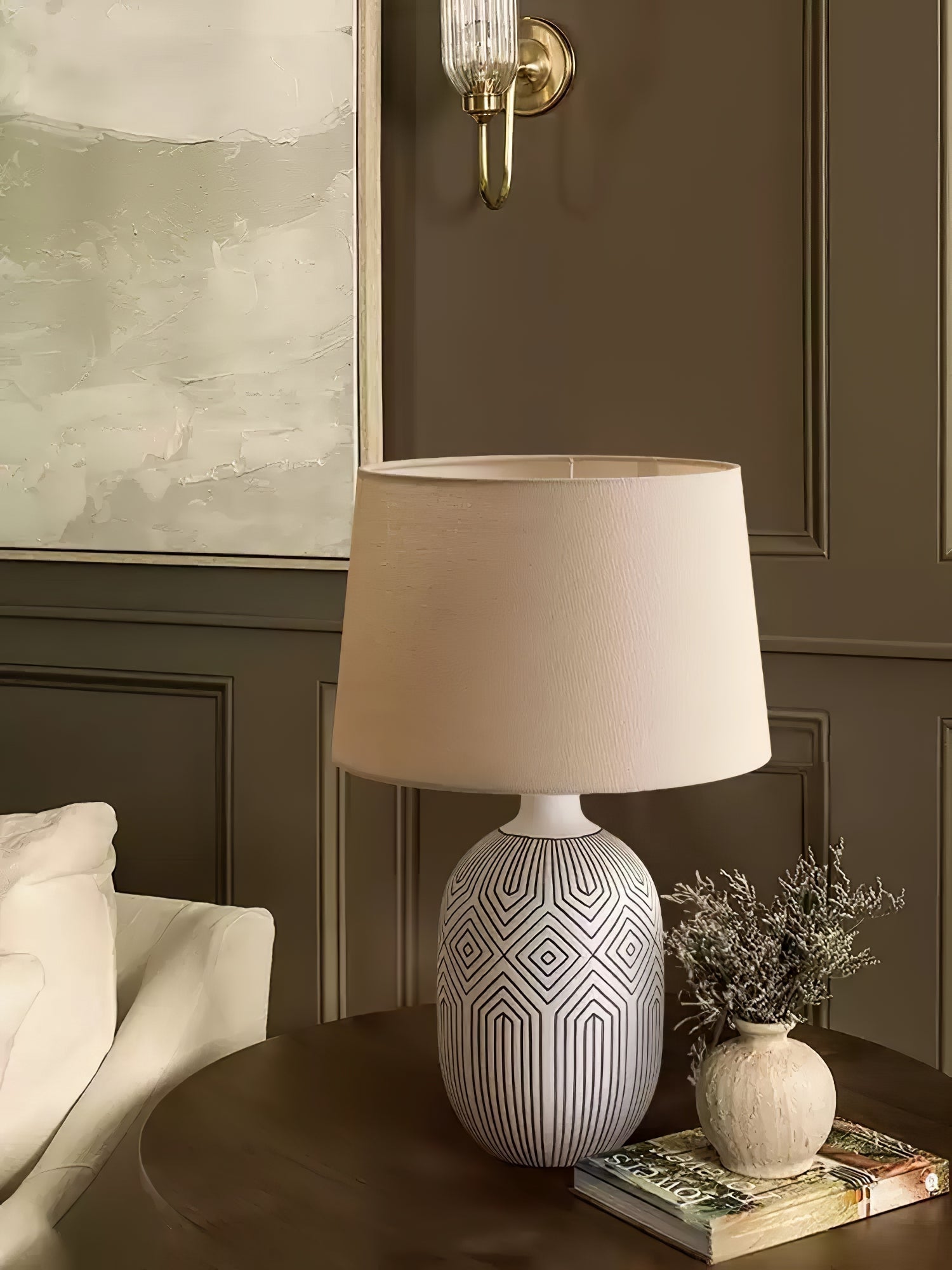 Brittany Modern Ceramics Table Lamp