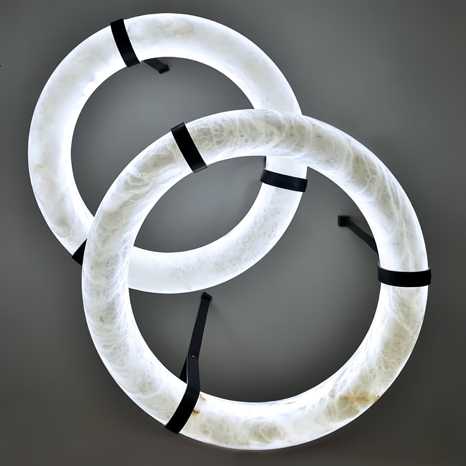 Tarys Alabaster Chandeliers Ring Leather Strap Version B