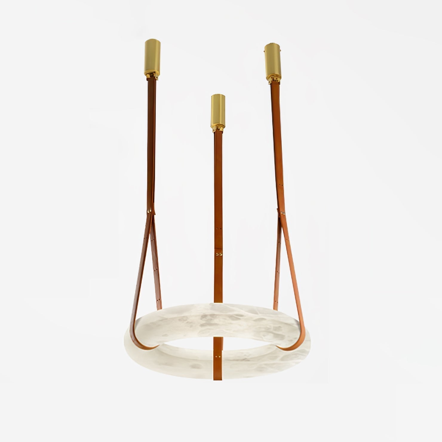 Tarys Alabaster Chandeliers Ring Leather Strap Version B