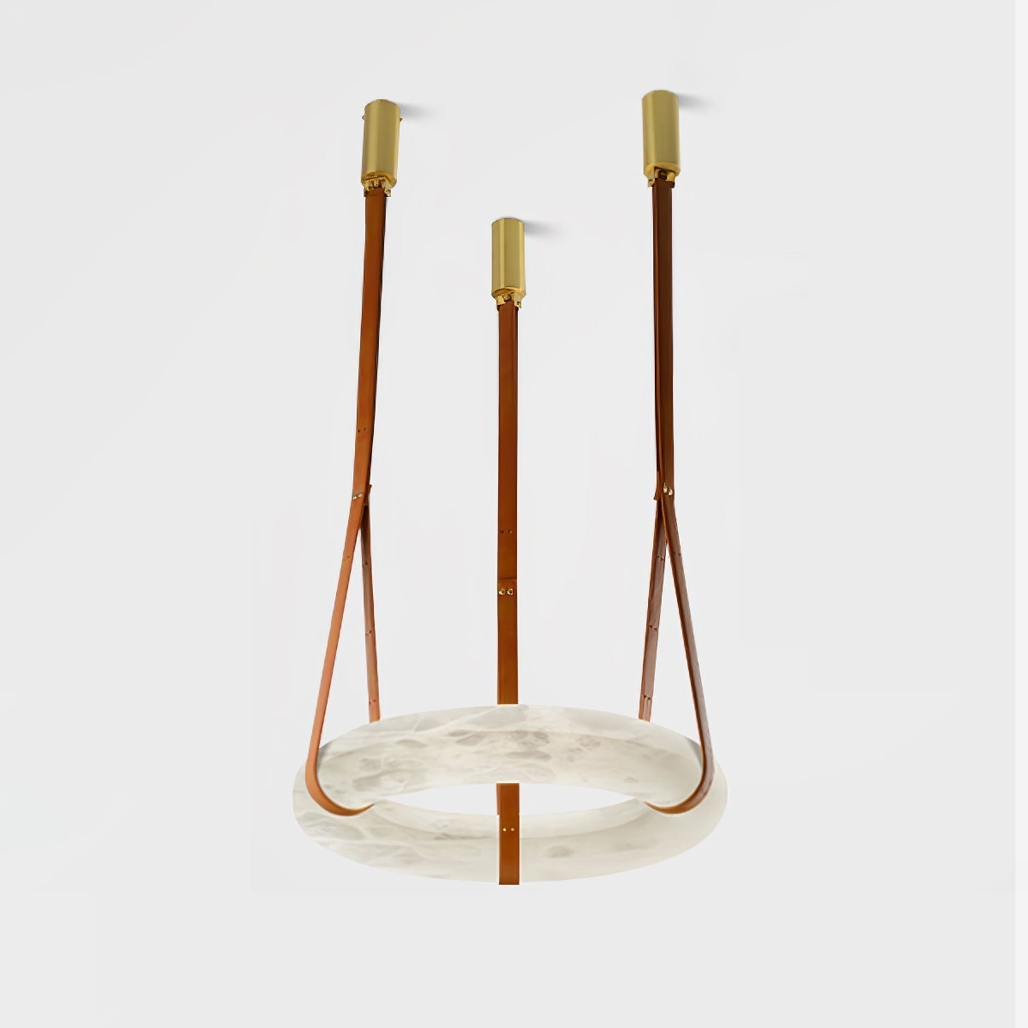 Tarys Alabaster Chandeliers Ring Leather Strap Version B