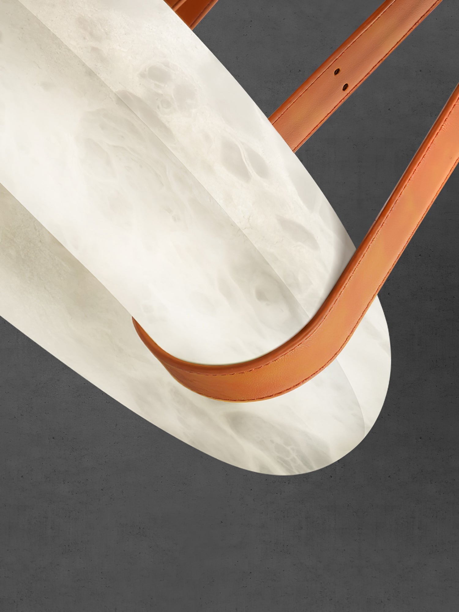 Tarys Alabaster Chandeliers Ring Leather Strap Version B